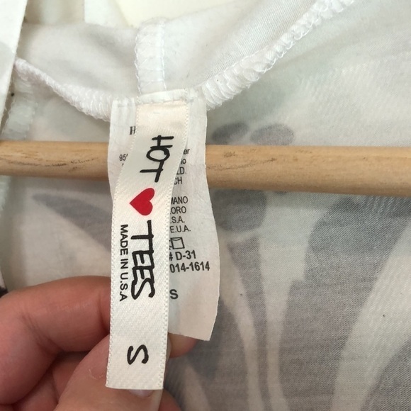 Hot Tees Long Sleeve bedazzled hooded long sleeve patterned shirt women’s small - Picture 7 of 7